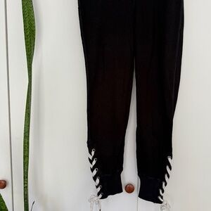 n:Philanthropy Black SweatPant W/ Lace Up Bottoms Size Small